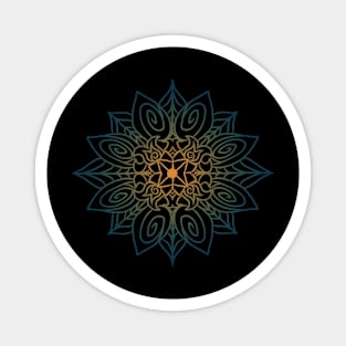 Mandala art drawing for gift Magnet